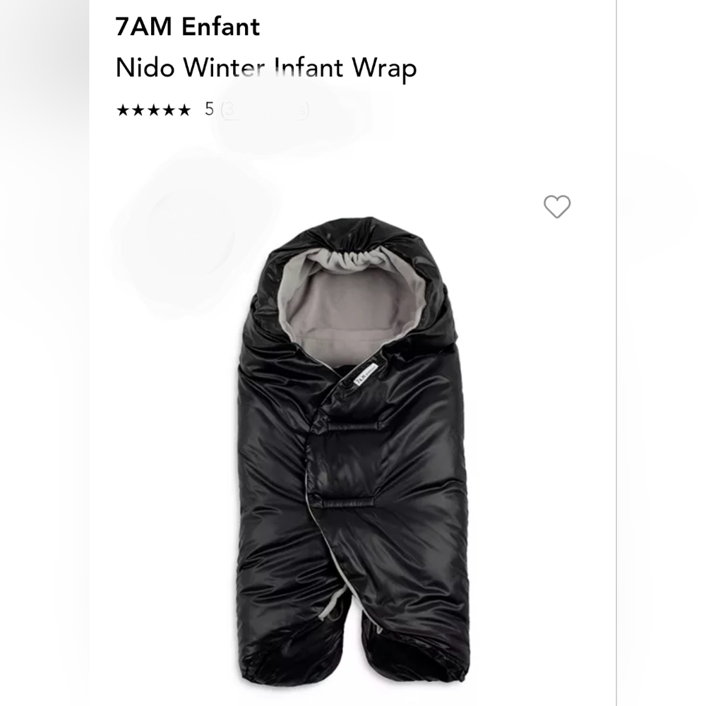 7 AM Nido winter infant wrap ❄️